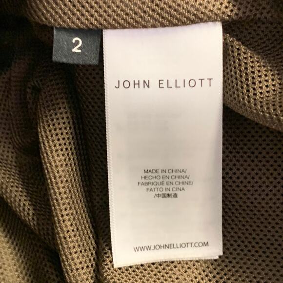 JOHN ELLIOTT Size 30 Olive Green Nylon Drawstring Casual Pants - Picture 5 of 6
